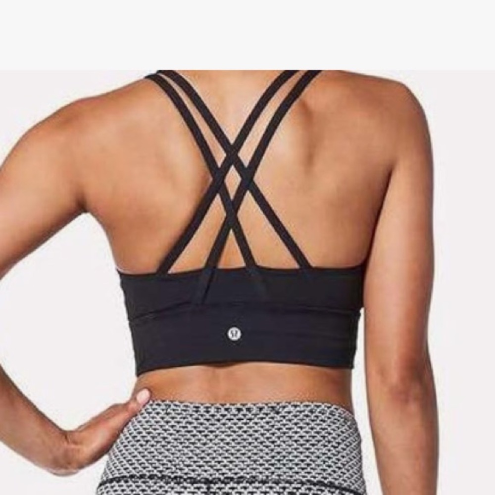 Lululemon Black Energy Bra Long Line